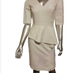 Antonio Melani Off White Sheath Dress Size 0